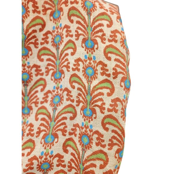 Jute Burlap Tote Floral Design Multi-Color Eco Friendly Reusable Shopping Bag - Picture 4 of 14